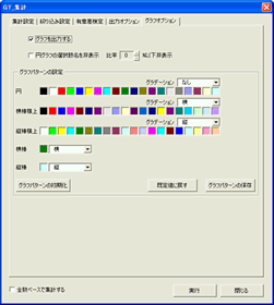 Quick-CROSS3グラフ出力のカラー設定