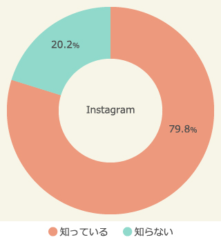 SNS認知率（Instagram)