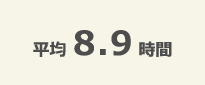 1日の総労働時間の平均