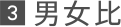 3 男女比