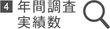 4 年間調査実績数