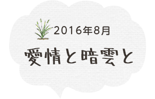 愛情と暗雲と